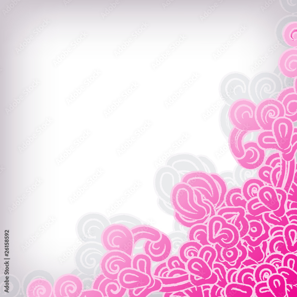 Soft floral creative vector background