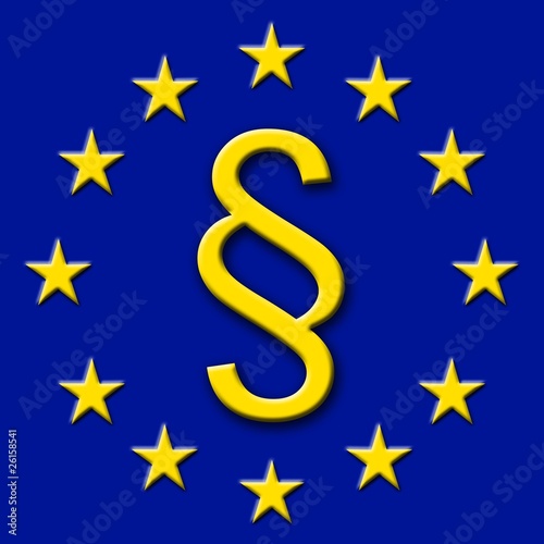 § Justiz Paragraph Europa Flagge