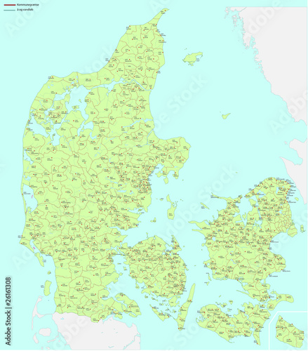 Tela Map Denmark