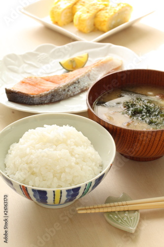 Japanese healthy breakfast