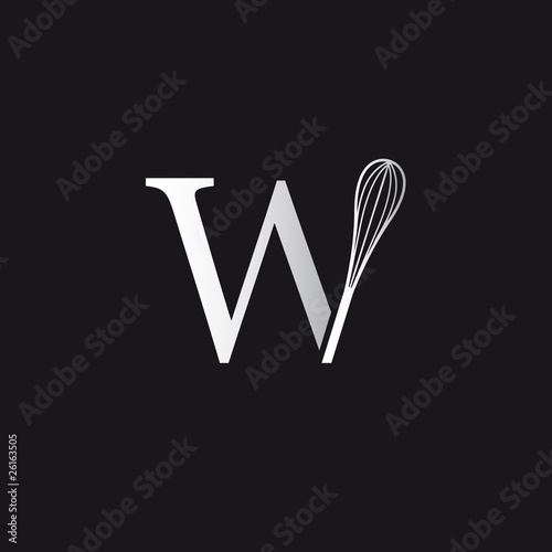 logo entreprise, w, chef