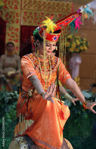 Famela Dancers Performing Traditional Tana Toraja Indonesia Dance