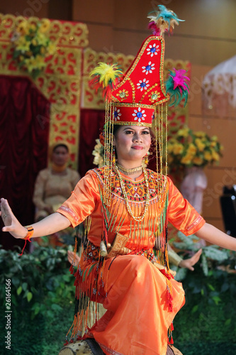 Famela Dancers Performing Traditional Tana Toraja Indonesia Dance