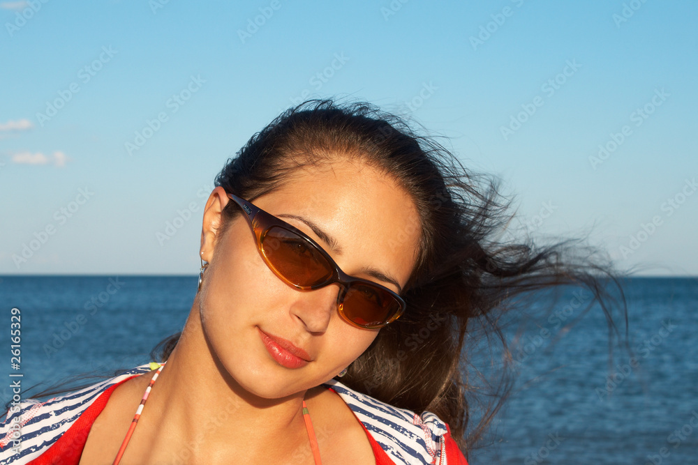 Portrait of a happy pretty young girl Portrait of a happy pretty young girl