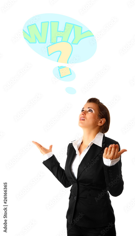 frustrated modern business woman isolated on white. frustrated modern business woman isolated on white.