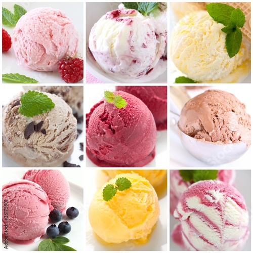 ice cream collage