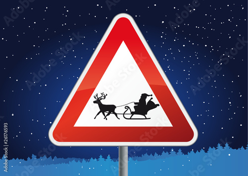 Santa Claus crossing