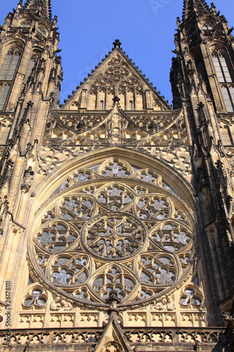The View on St. Vitus Cathedral in Prague