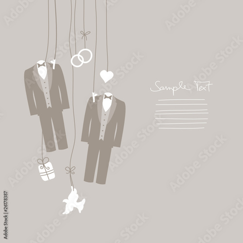 Hanging Wedding Symbols Mr. & Mr.