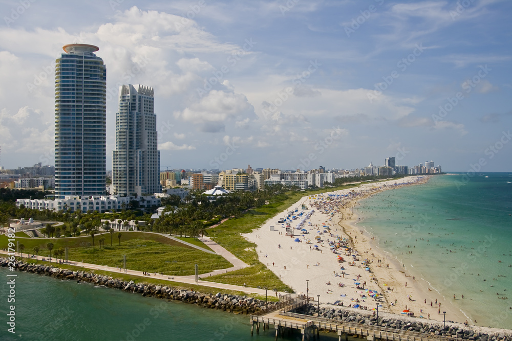 Naklejka premium Miami Beach