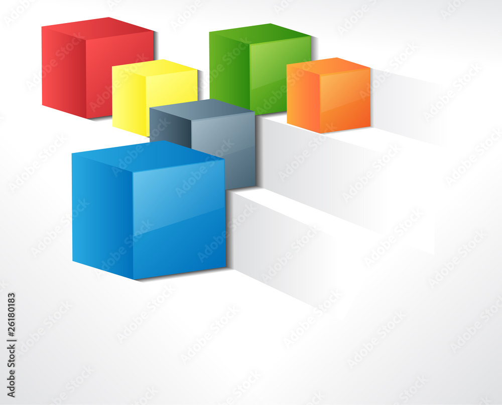 Abstract background colorful cubes. Abstract background colorful cubes.