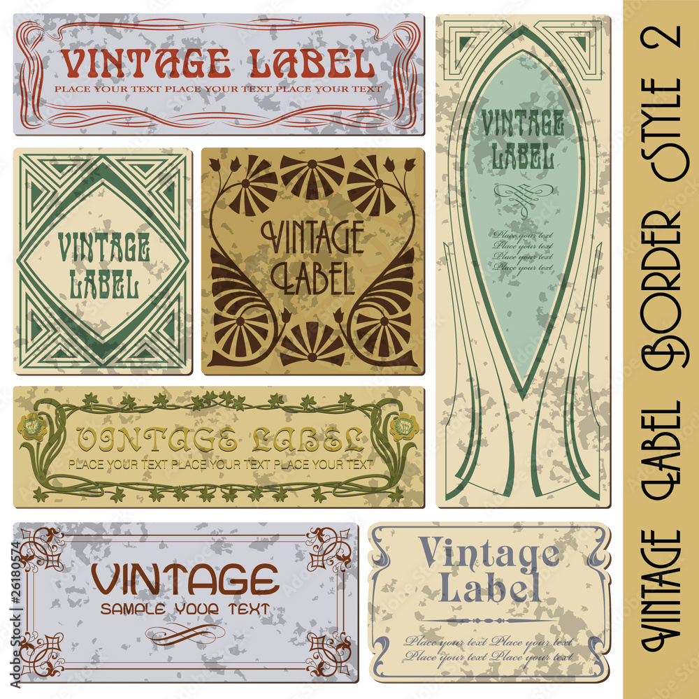 vintage style label