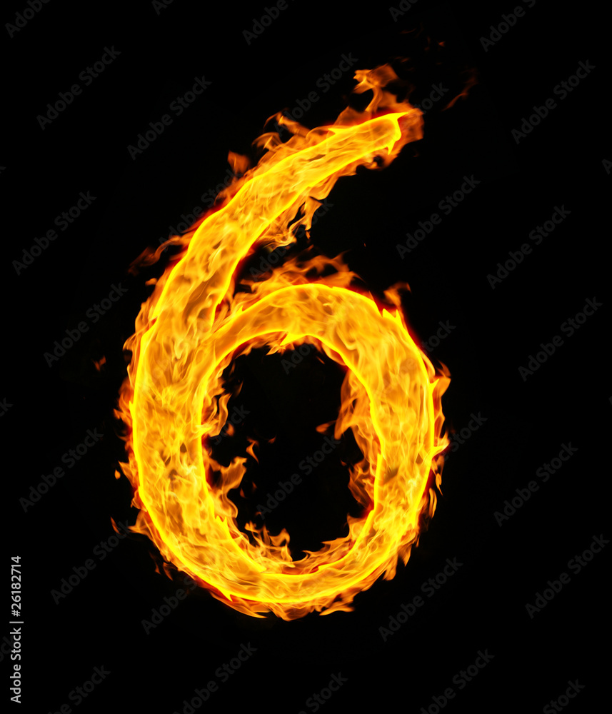 Fototapeta premium fire figure