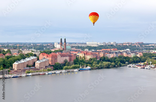 Aerial view of the Stockholm Sweden