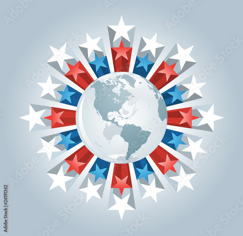 Globe stars burst