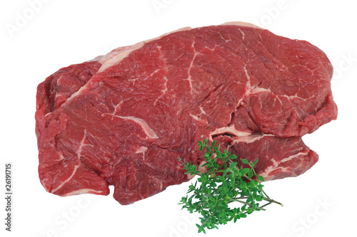 Εκτύπωση καμβά Raw rump steak for frying