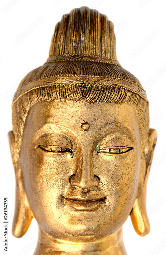 bouddha au féminin sur fond blanc bouddha au féminin sur fond blanc