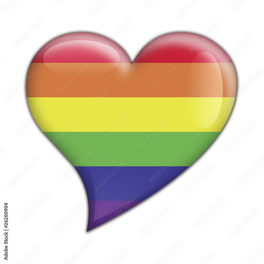 Corazon brillante bandera arcoiris Corazon brillante bandera arcoiris