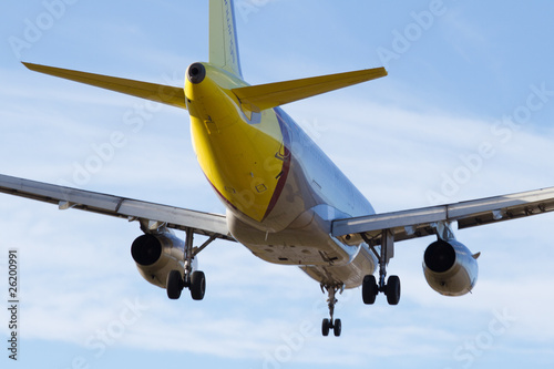 avion avant atterrissage photo