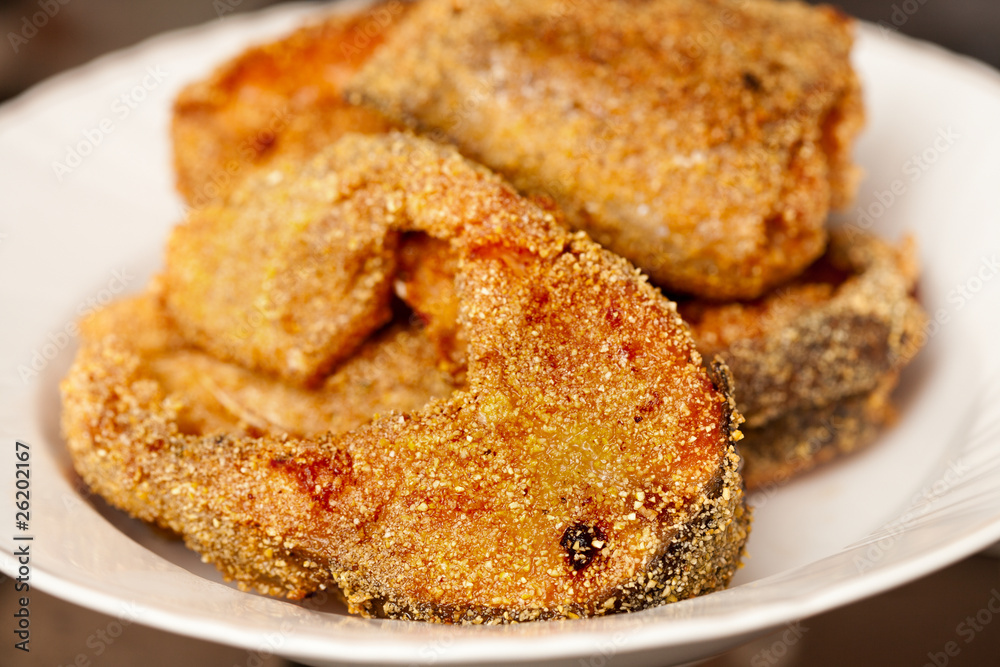 Roasted salmon fillets Roasted salmon fillets