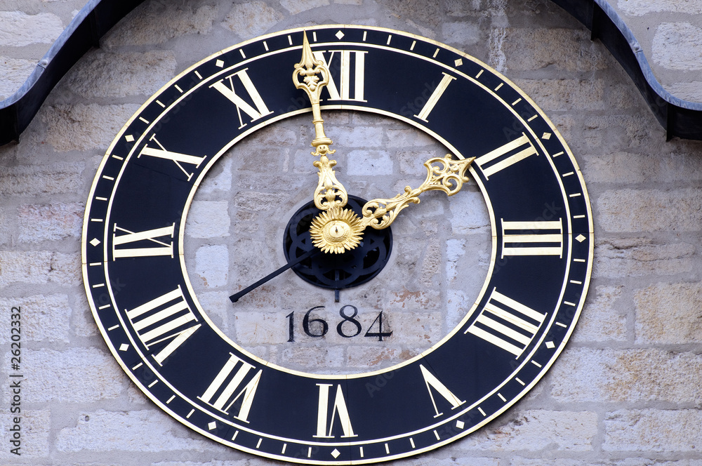 Cadran d'horloge à Lyon