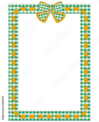 frame with embroider pattern