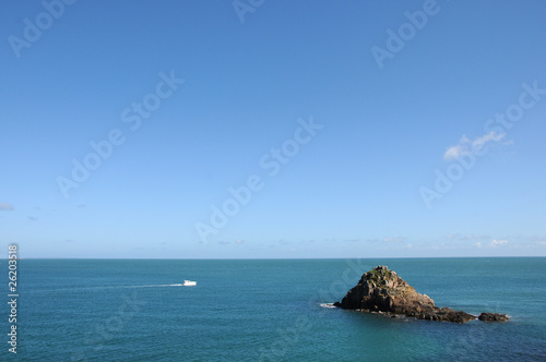 Rocky outcrop off the coast of Herm