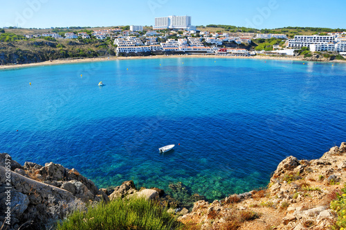 view of Arenal d'es Castell beach in Menorca, Balearic Islands, photo
