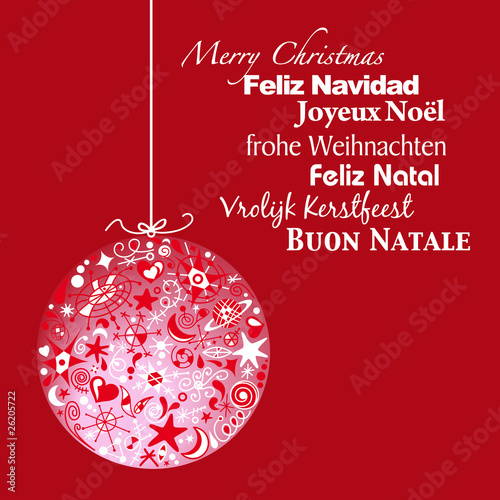 felicitación de navidad en idiomas