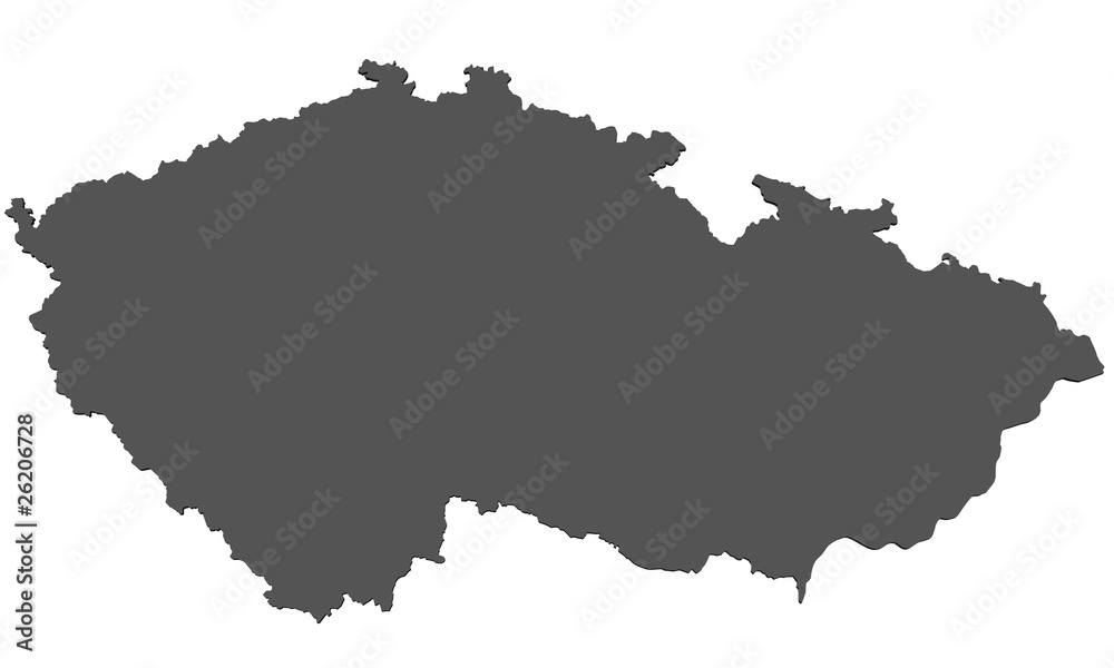 Flagge von Tschechien - freigestellt Flagge von Tschechien - freigestellt