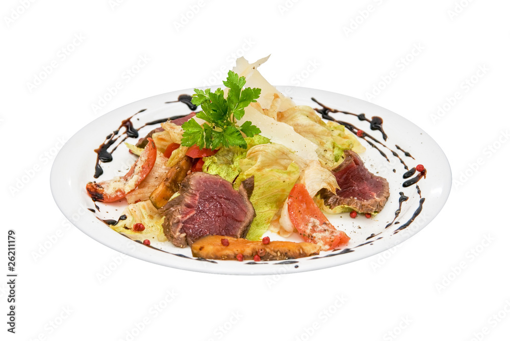salad with roast beef salad with roast beef