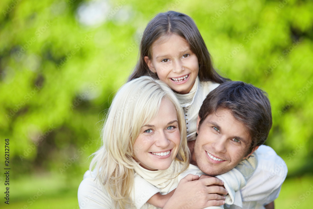 Parents with a daughter Parents with a daughter