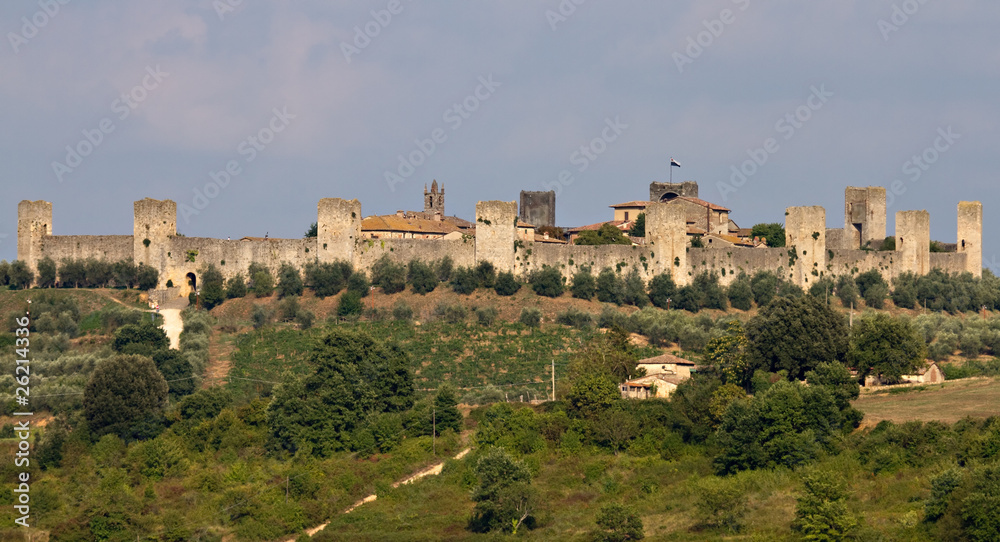Panorama of Fortress Monteriggioni