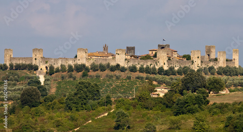 Panorama of Fortress Monteriggioni