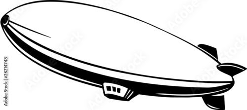 Blimp Vinyl Ready Vector Illustration photo