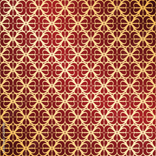 Golden and red vector ornate background