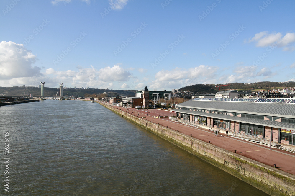 Rouen -  Les quais, la Seine