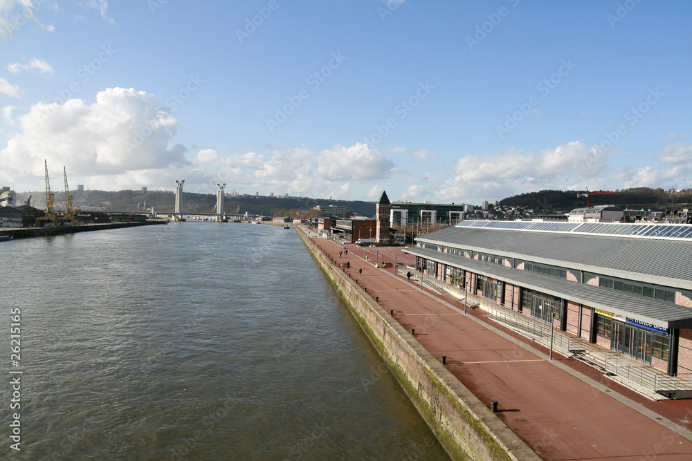 Rouen -  Les quais, la Seine