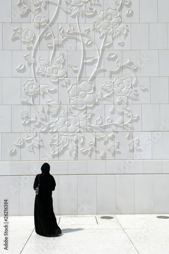 Abu Dhabi Arabian Woman at Sheikh Zayed Mosque