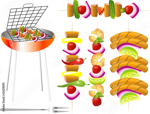 BBQ season opening party with barbecue accessories