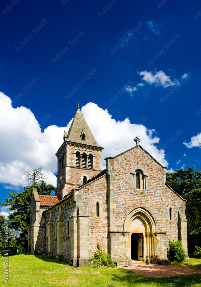 Montagne de Dun Church, Le Brionnais region, Burgundy, France