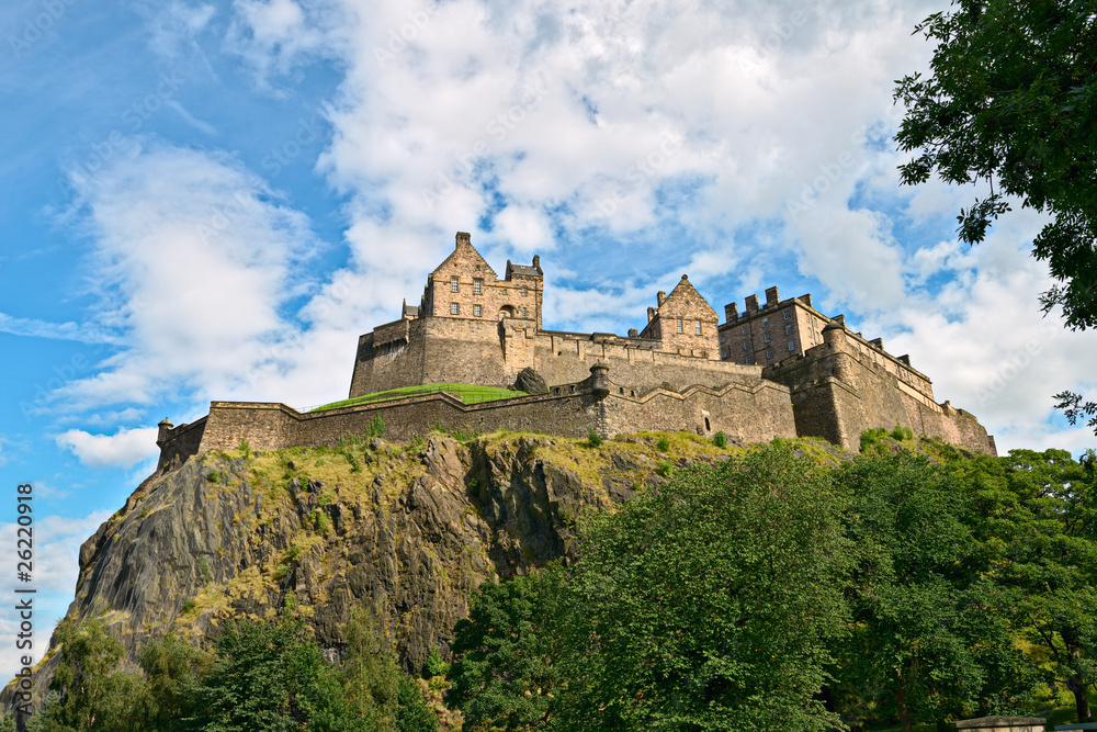 Edinburgh Castle, Scotland, from the west