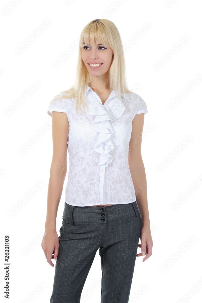 portrait smiling young woman. portrait smiling young woman.