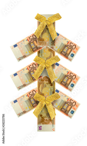 Euro banknotes money
