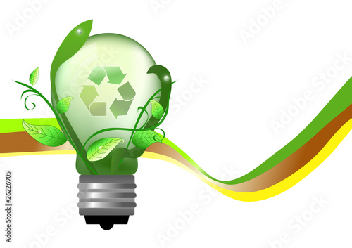 Abstract bulb for saving energy