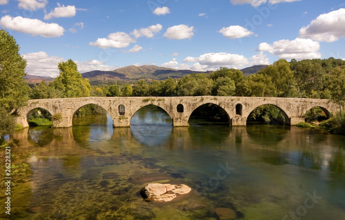 Roman bridge of Ponte do Porto, Braga, in the north of Portugal © cristovao31