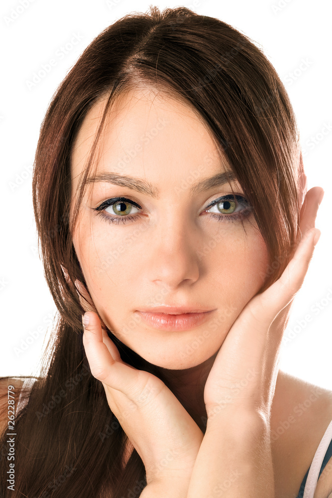 Closeup portrait of a attractive young woman Closeup portrait of a attractive young woman