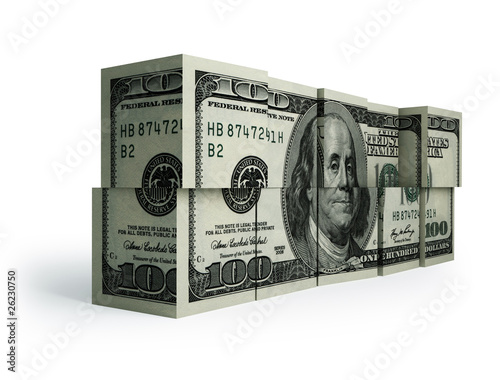 cubes of dollars