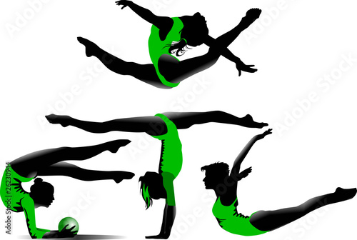 four gymnasts