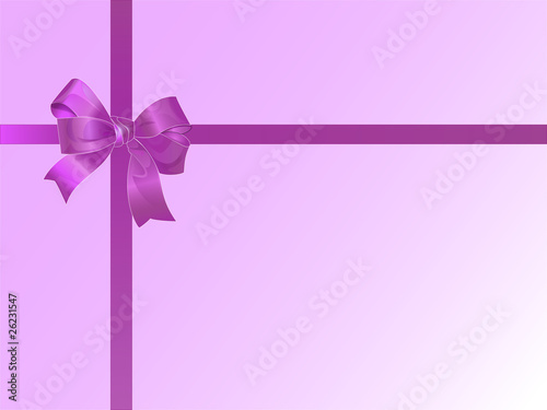 Beautiful purple bow VECTOR